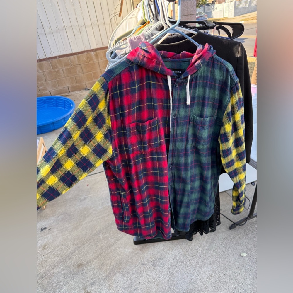 Men’s colorful flannel